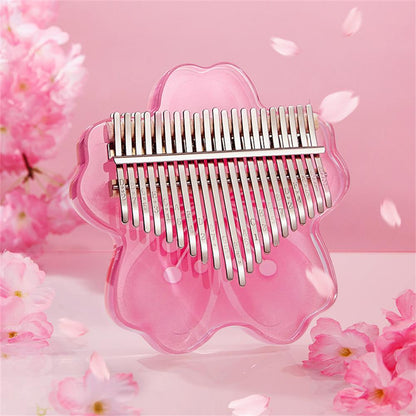 Vibrant Pink Mini Kalimba Instrument