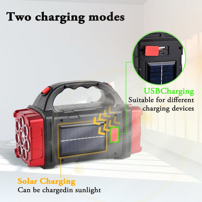 Compact Solar Powered LED Light Battery Charger
