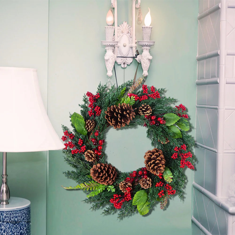 Beautiful Christmas Cranberry Door Wreath