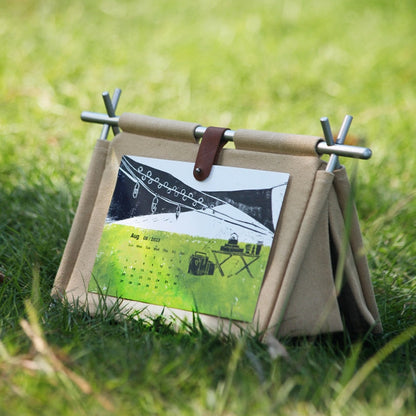 Compact Travel Desk Planner Calendar