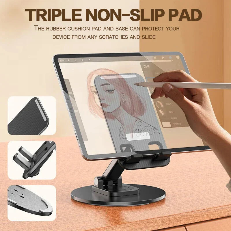 Stable 360 Rotating Foldable Phone Tablet Holder