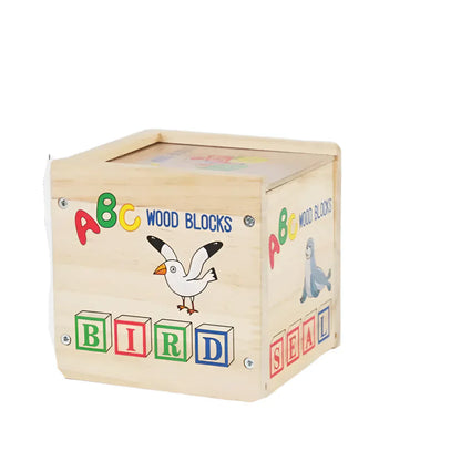 Learning Wooden ABC Blocks with Container