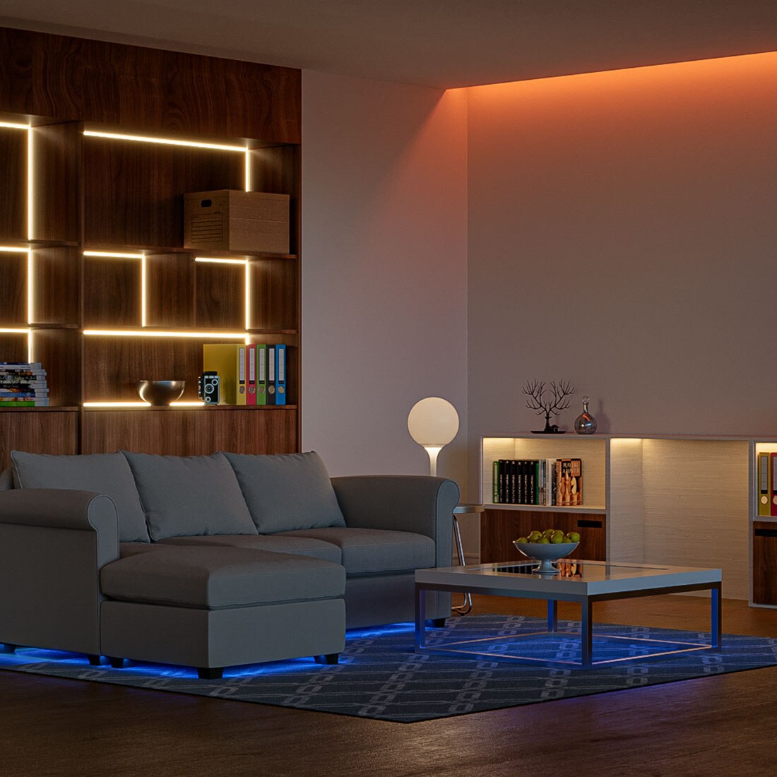 Clear L Shape LED Strip Light Connector
