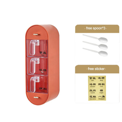 Compact Spice Organizer Wall Mounted