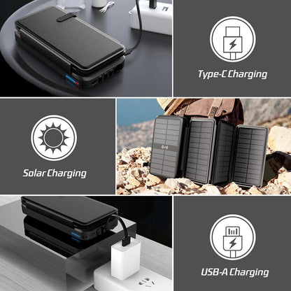 Compact Solar External Battery Fast Charging