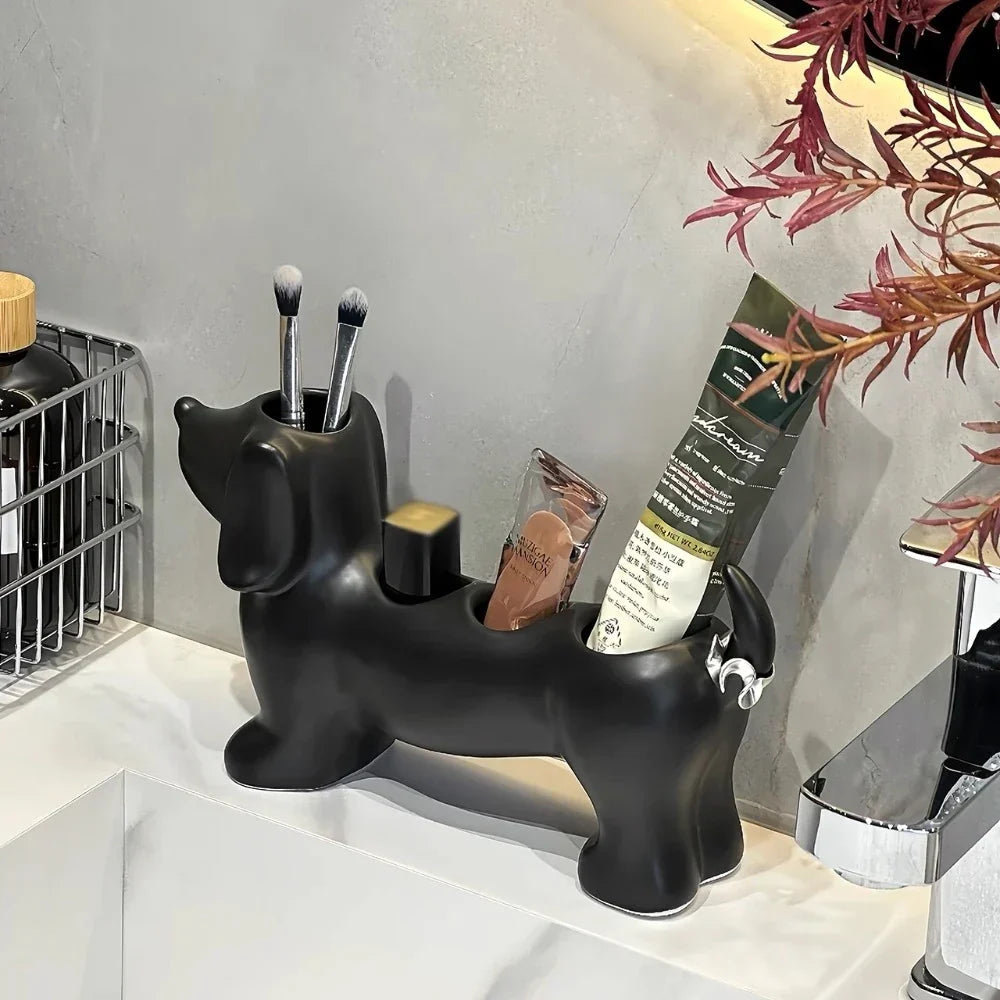 Stylish Dachshund Bathroom Storage Rack