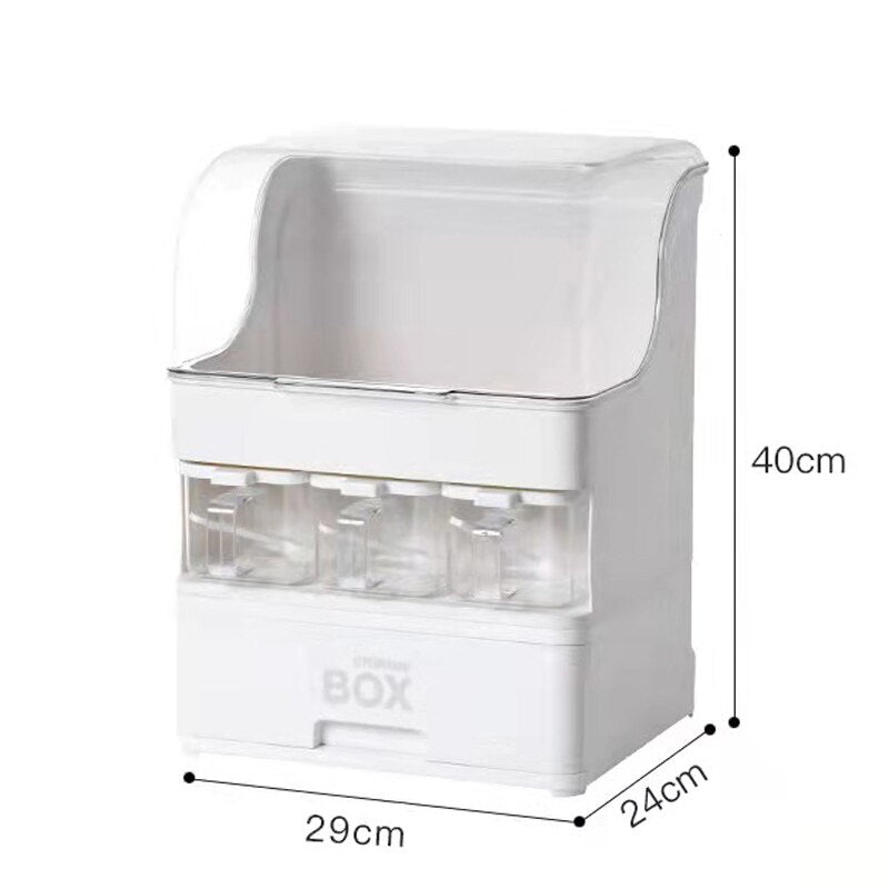 Compact 2 Tier Kitchen Spice Storage Rack