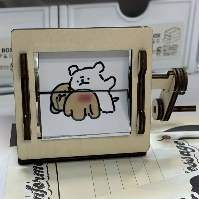 Creative Wooden Animation Kit Desktop Toy