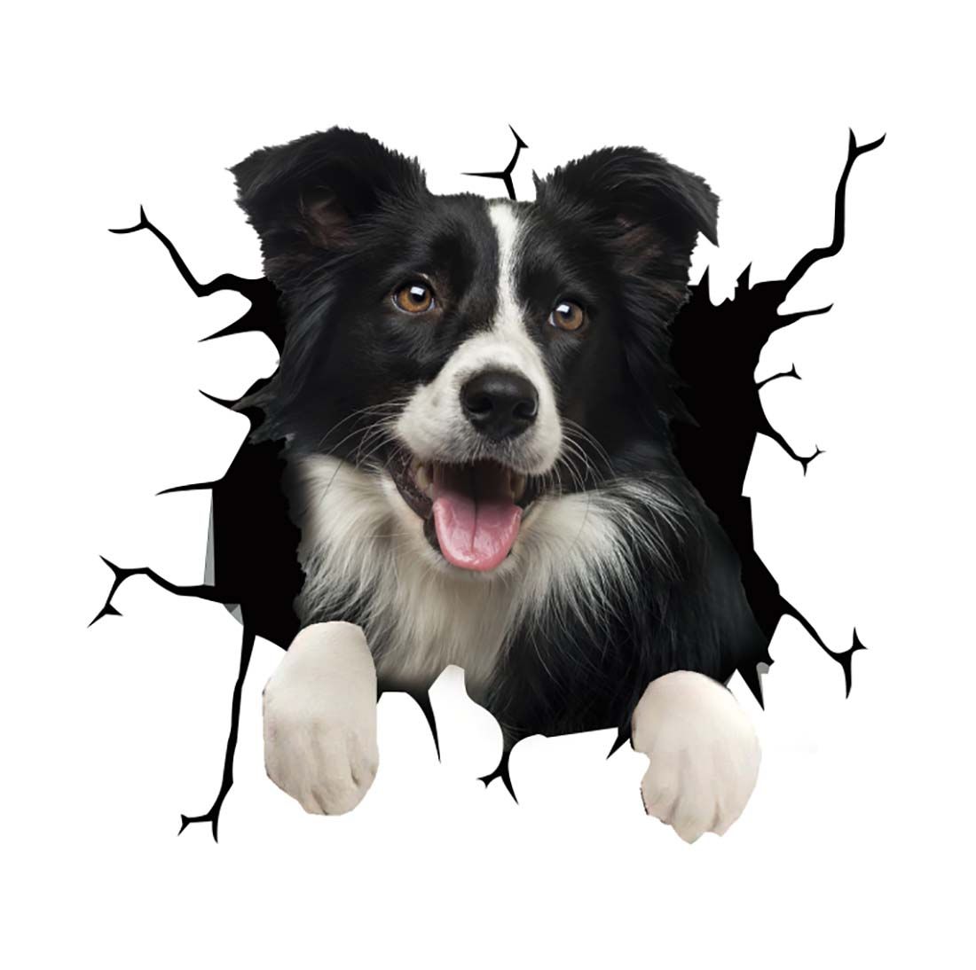 Fun 3D Puppy Car Sticker Scratch Cover