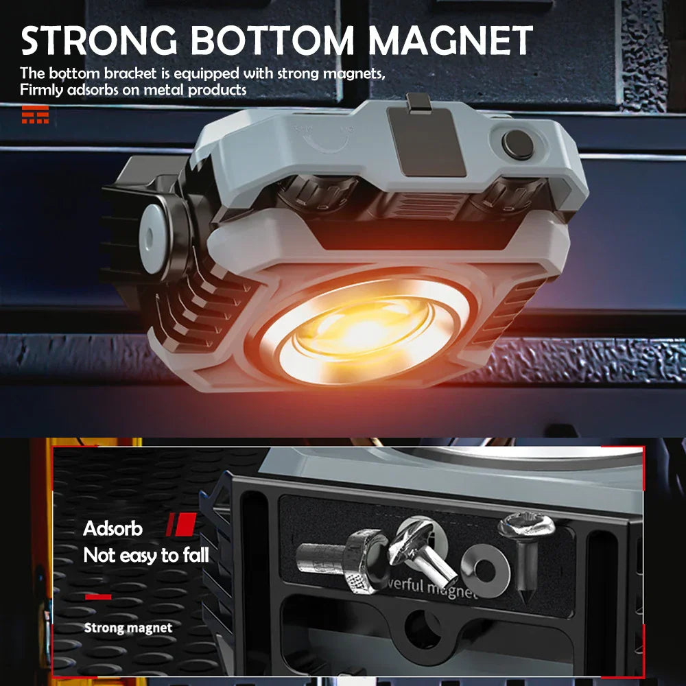 Bright LED Worklight 1500 Lumens Rechargeable Waterproof