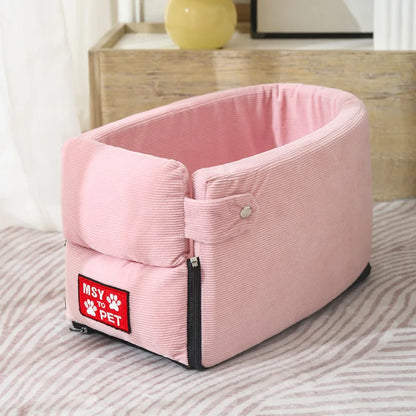 Comfy Pet Car Booster Seat Portable Travel Bed