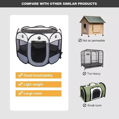 Portable Pet Play Tent for Cats and Small Dogs