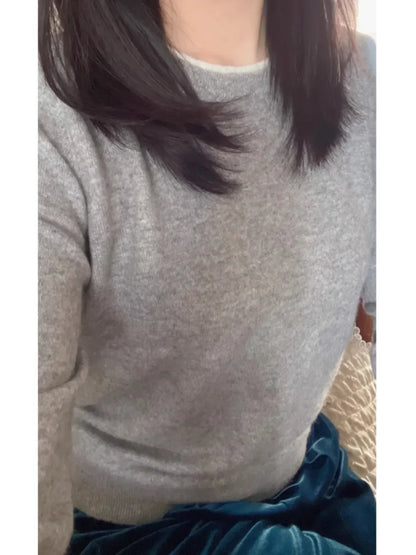 Soft Cashmere Women's Crew Neck Winter Sweater