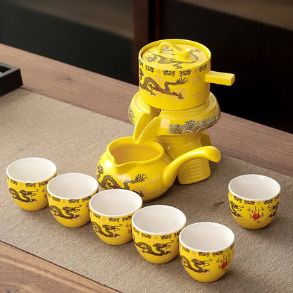 Traditional Asian Dragon Tea Set