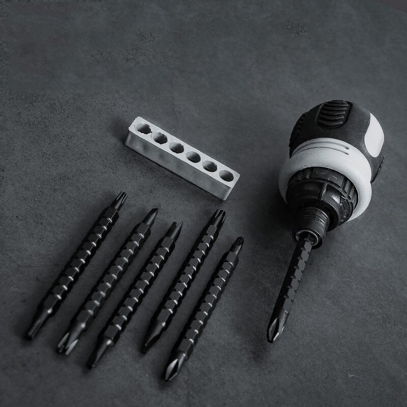Essential 10-Piece Ratchet Screwdriver Tool Set