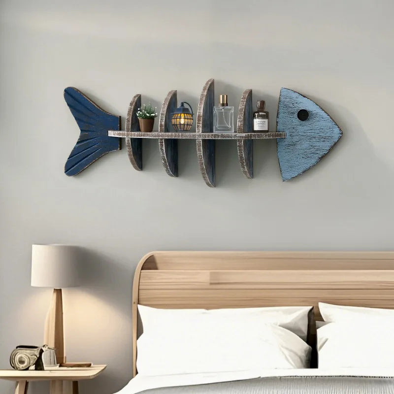 Reclaimed Wood Floating Shelf