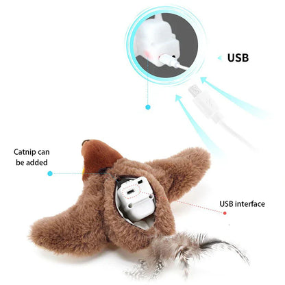 Colorful Plush Interactive Cat Toy