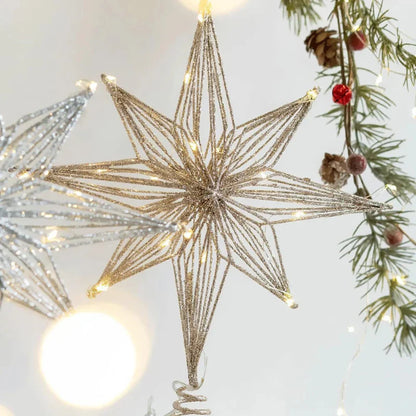 Sparkling Star Tree Topper Decoration
