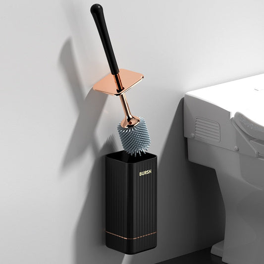 Compact Toilet Brush and Storage Holder - Luxicro