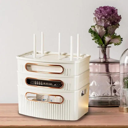 Protective Mesh Router Storage Case Organizer