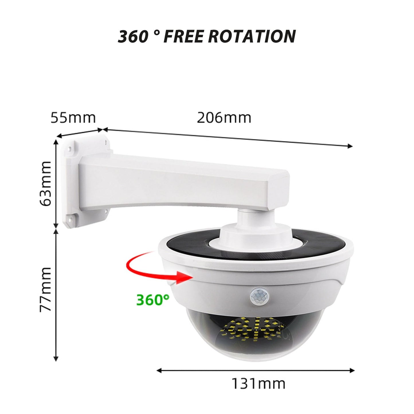Durable Waterproof Solar Fake CCTV Camera