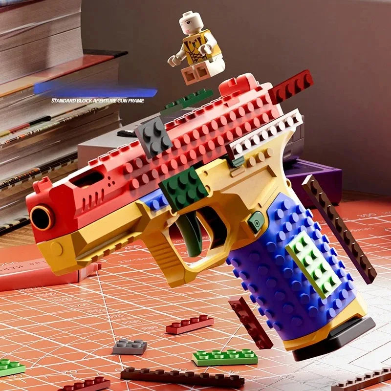 Fun Kids Toy Blaster Gun Continuous Firing Action - Luxicro