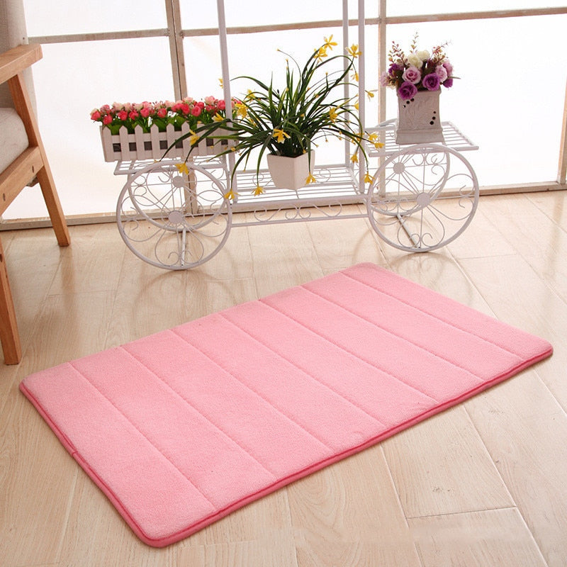 Soft Memory Foam Bathroom Mat with Non Slip Base - Luxicro