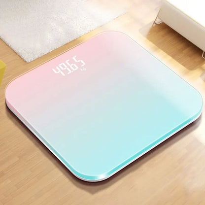 Sleek Glass Bathroom Scale with LED Display - Luxicro