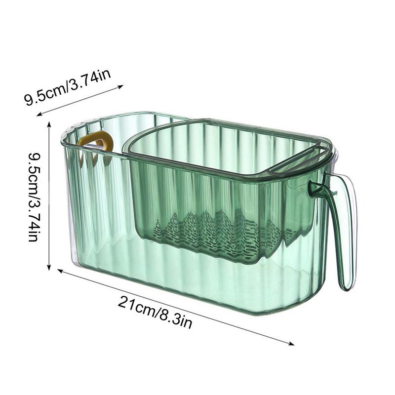 Transparent Stackable Double Layer Storage Bin