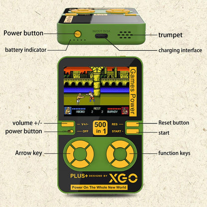 Compact Vintage Gaming Portable Charger