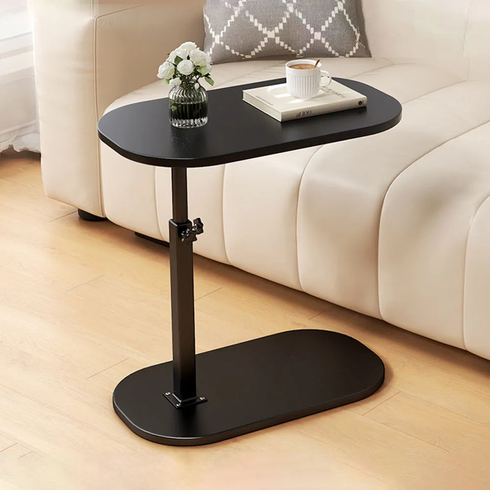 Compact Bedside Table with Adjustable Leg Height