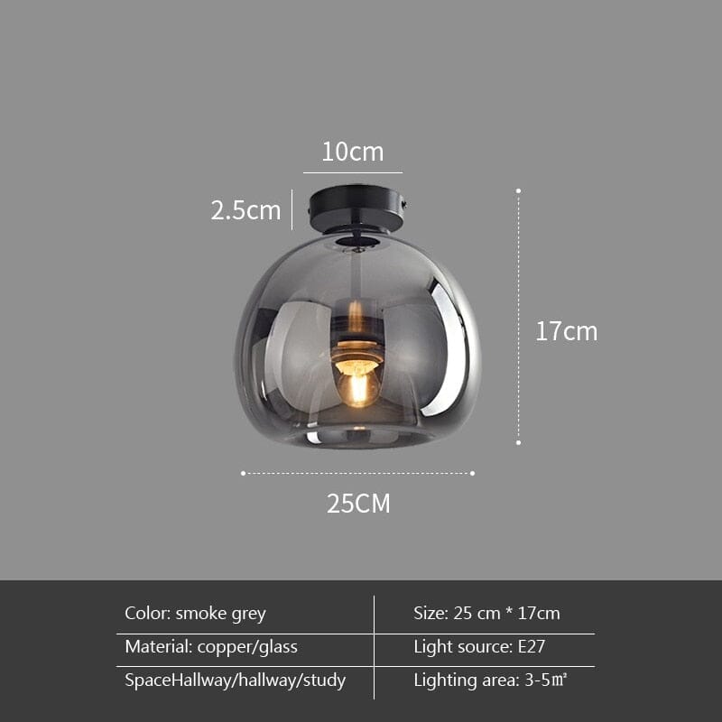 Elegant Glass Ball Wall Light For Home Decor