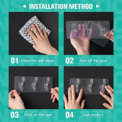 Easy To Use Adhesive Wall Hooks