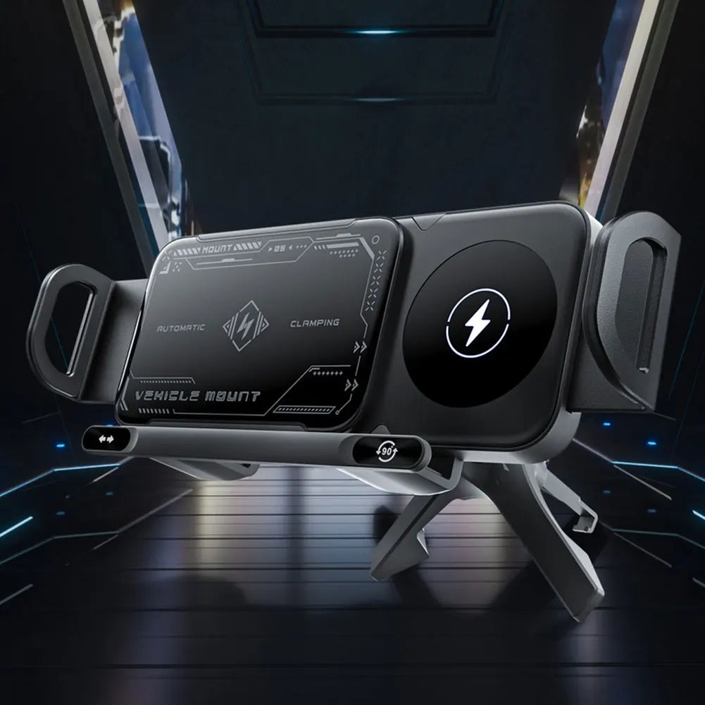 Simple Install Universal Car Phone Wireless Charger Holder - Luxicro