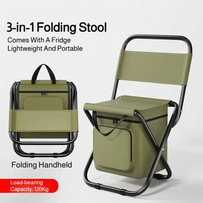 Cooler Portable Folding Camping Stool