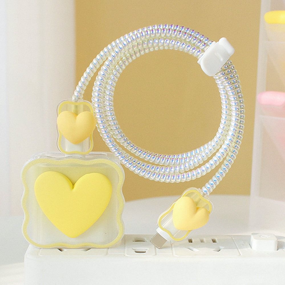 Clear Phone Charging Cable Cover Case