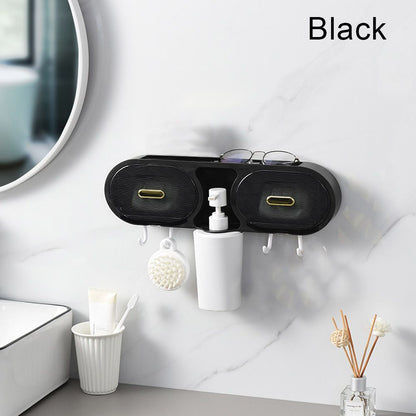 Compact Wall Mount Bathroom Storage Rack