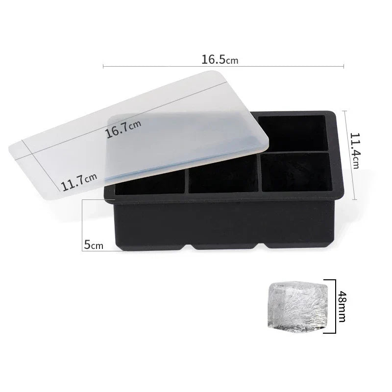 Big Flexible BPA Free Ice Tray