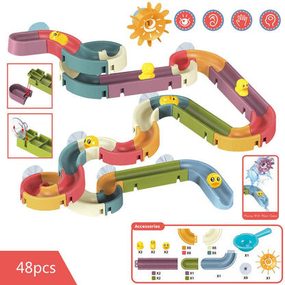 Bright Plastic Stackable Duck Bathtime Toys