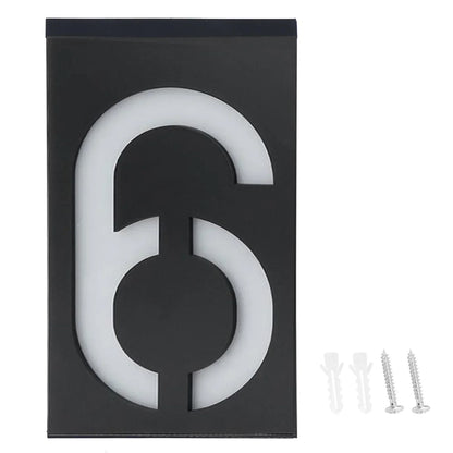 Wireless Solar Powered Address Lamp