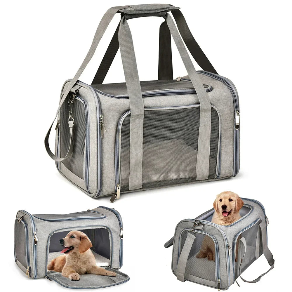 Lightweight Pet Backpack Carrier Airline Approved Comfortable Travel - Luxicro