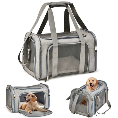 Lightweight Pet Backpack Carrier Airline Approved Comfortable Travel - Luxicro