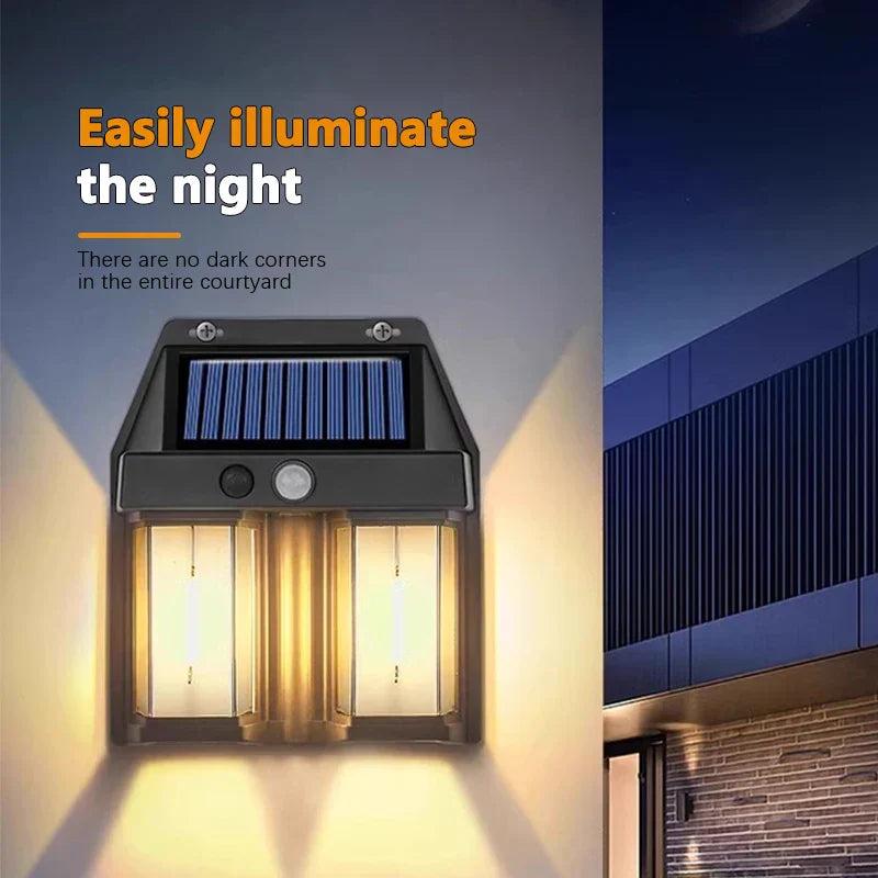 Outdoor LED Solar Powered Waterproof Wall Light
