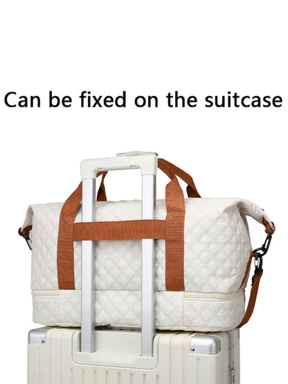 Large Athletic Gym Bag with Sneaker Compartment