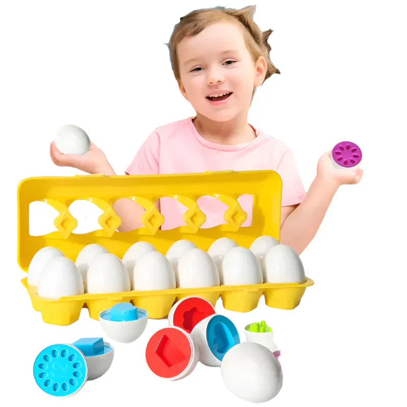 Colorful Learning Egg Sorting Game - Luxicro