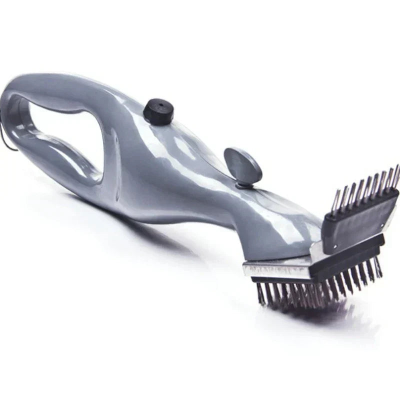 Durable Grill Brush with Scraper & Rust Resistant Coating - Luxicro