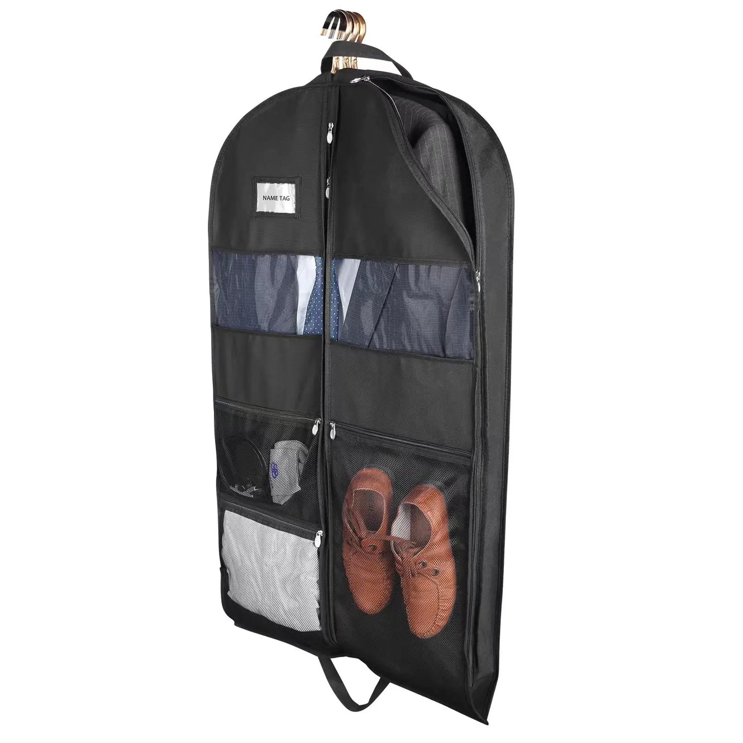 Spacious Garment Travel Bag with Zip Pockets
