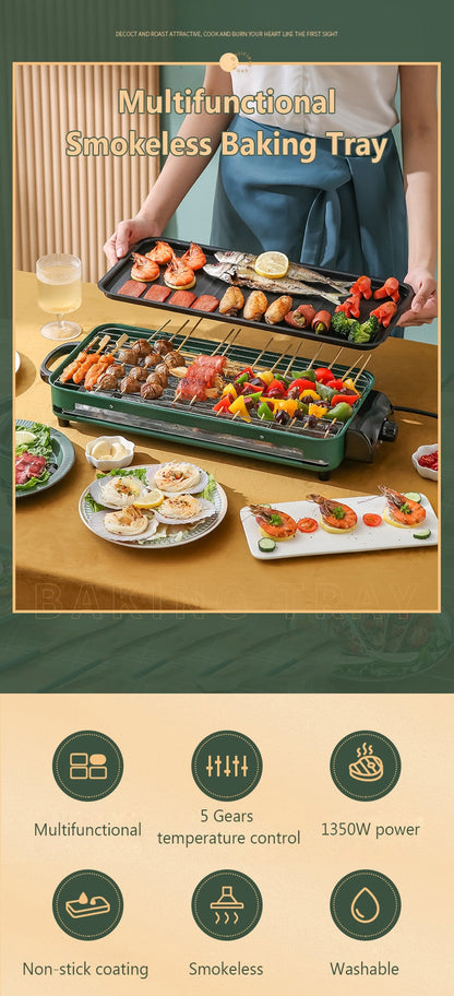Portable Indoor Smokeless BBQ Grill