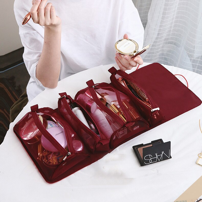 Compact Folding Cosmetic Travel Case Bag - Luxicro