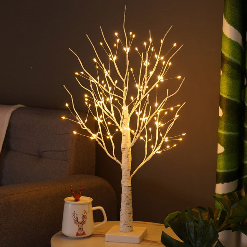Bright Wood Accent Table Lamp